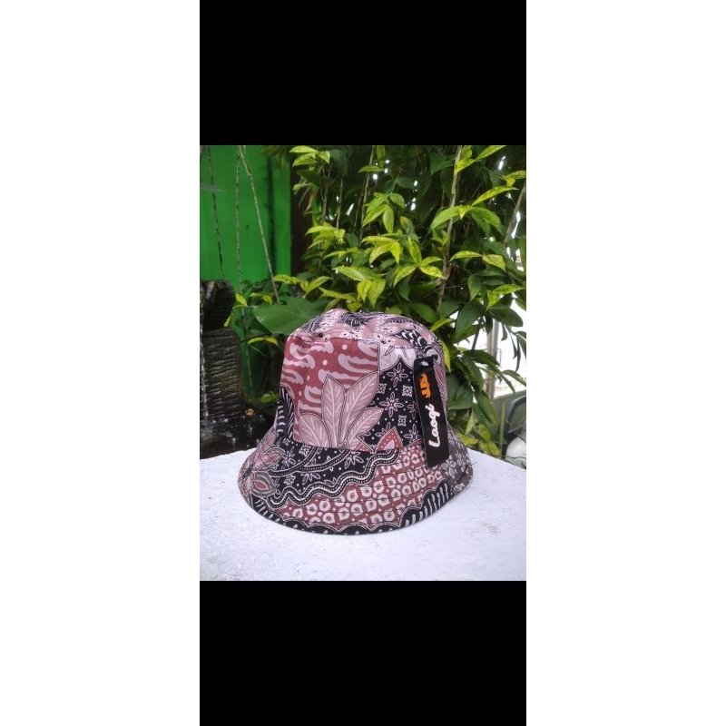 Topi bucket batik cerah Dewasa