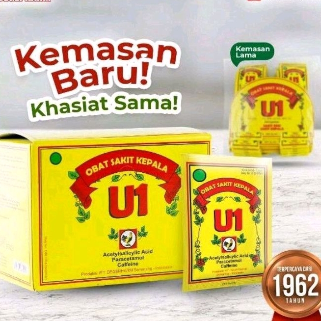 Puyer U1 obat minum sakit pusing dan sakit gigi
