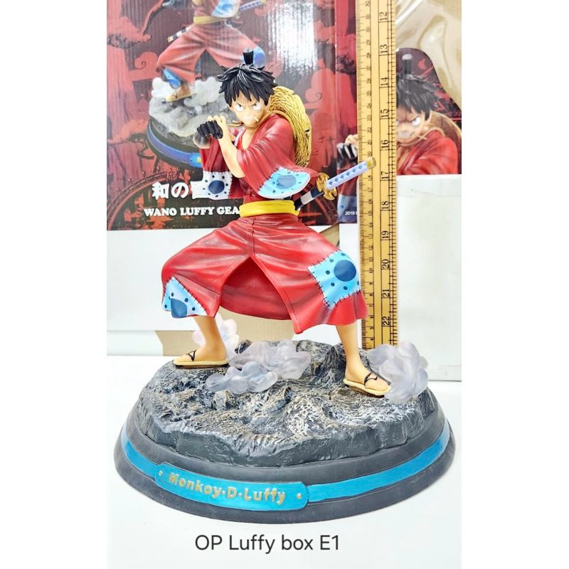action figure one piece diorama wano luffy gear4 kimono