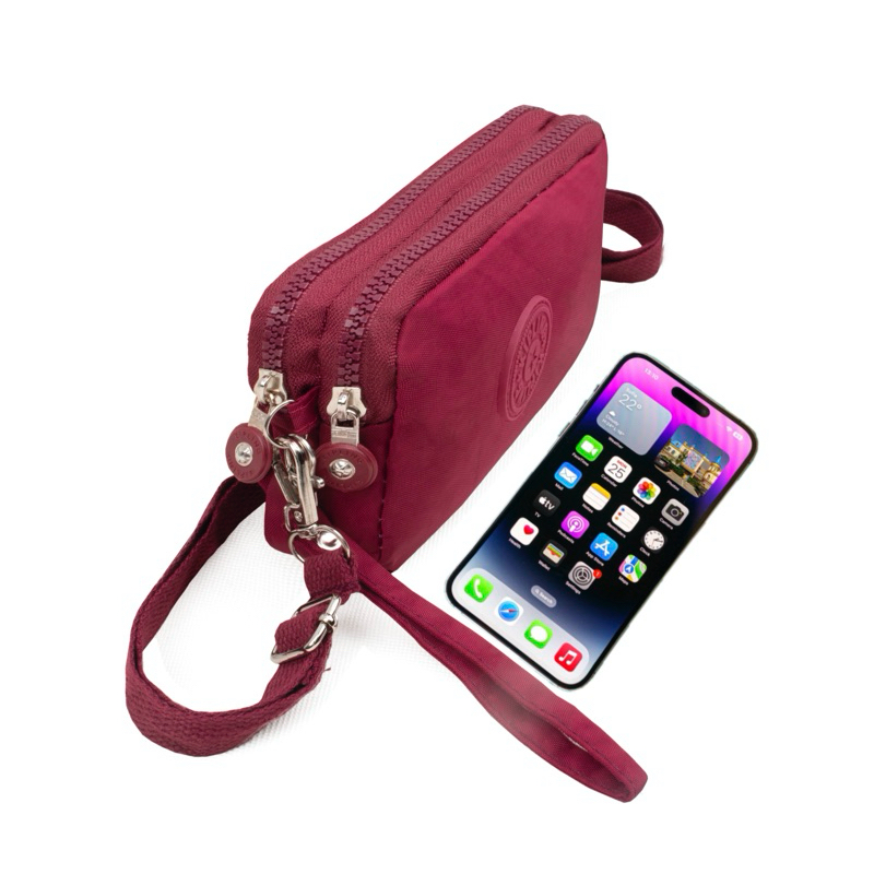 PROMO   DOMPET HP WANITA 2 RESLECTING BESAR / DOMPET SELEMPANG WANITA / TAS NYLON WANITA