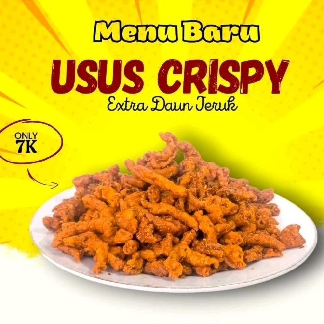 

[COD] USUS CRISPY 100gram PEDAS NAGIH Extra Daun Jeruk