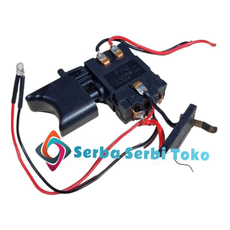 SAKLAR MESIN BOR BATERAI DC CORDLESS 7.2-24V SWITCH SAKLAR TRIGGER IMPACT BATERAI