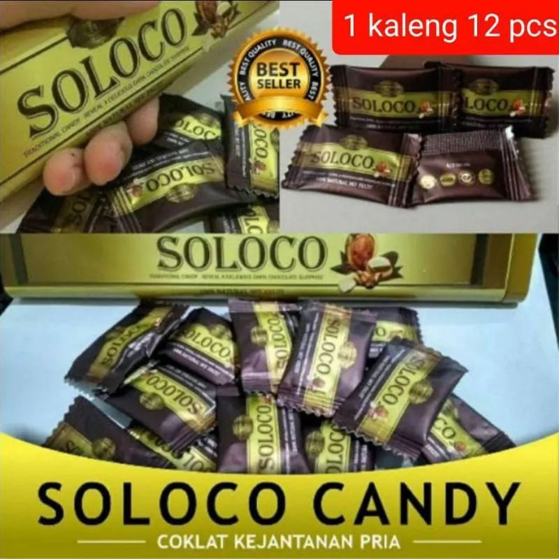 Candy Soloco Au Original/ Permen Soloco Candy Asli 12pcs