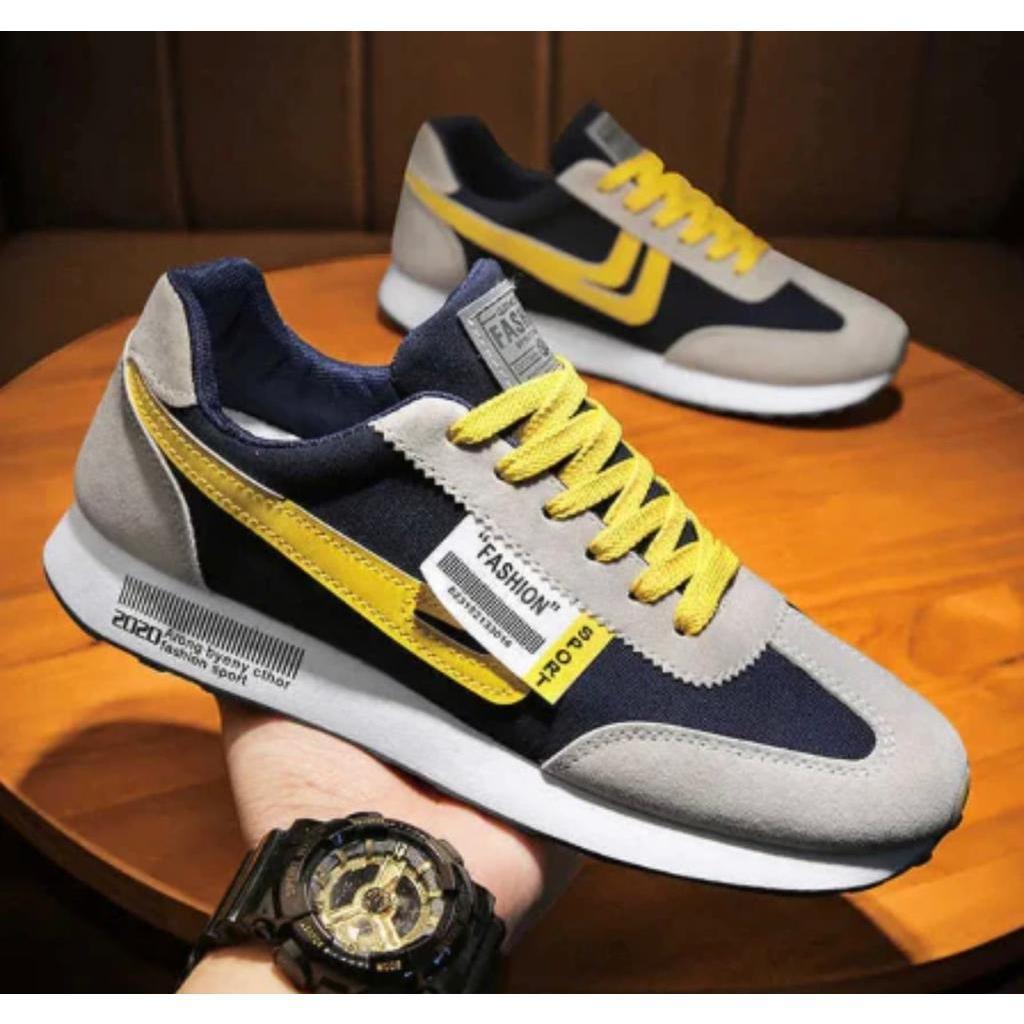 OFFICIAL SEPATU SNEAKER PRIA TERBARU 2023 SNEAKERS PRIA KOREA STYLE SNEAKERS PRIA PUTIH SEPATU