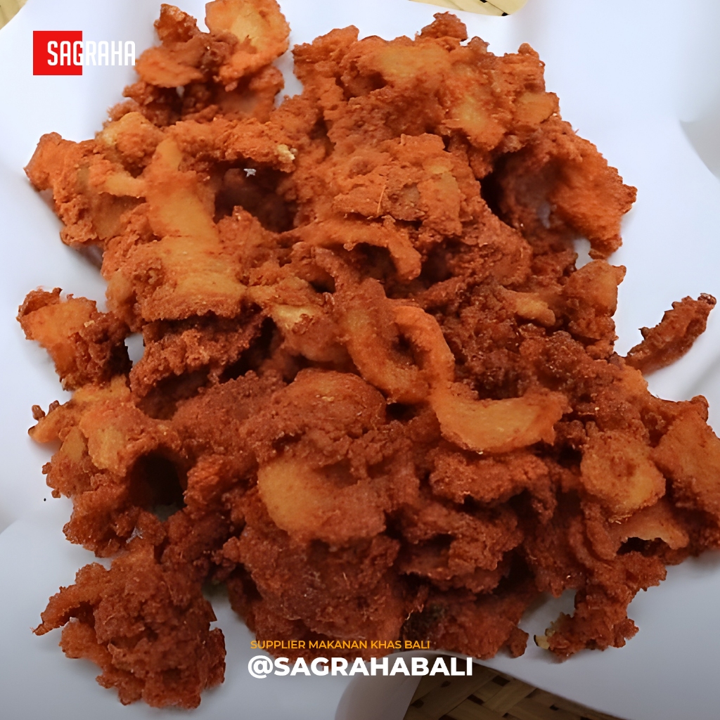 

Gorengan Lemak Babi 500gr / Samsam Babi Merah Bali / Samcan Tepung Kerupuk Gorengan Babi / SAGRAHA BALI