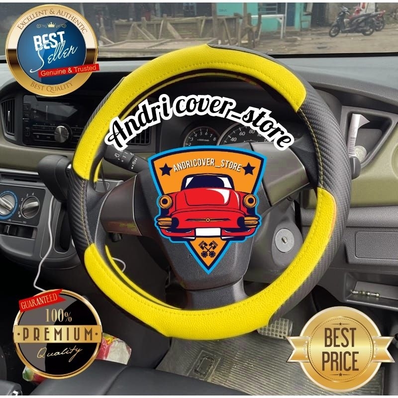 cover stir mobil Sigra 2023 / sarung stir mobil Sigra / bungkus stir mobil Sigra / pelindung stir mo