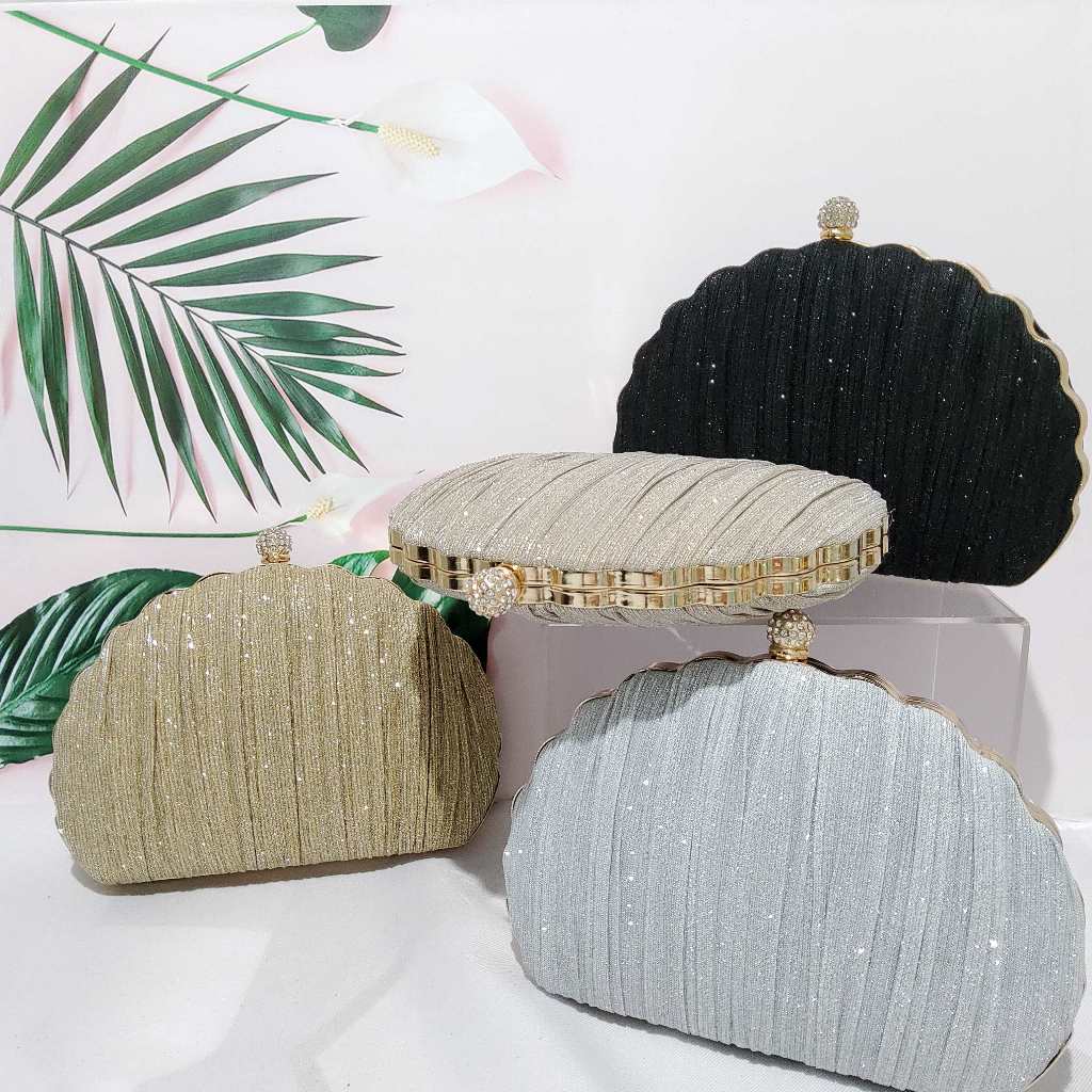 FARNELL - Model Terbaru Clutch Pesta Cantik & Unik Tas Mewah Kondangan D2704