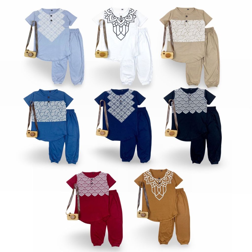 Setelan Baju Koko Anak 2-8 Tahun - Set Kurta Bilal untuk Anak Laki-Laki