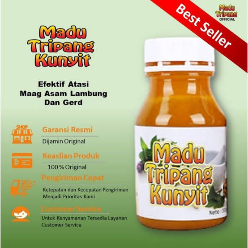 𝗠𝗮𝗱𝘂 𝗧𝗿𝗶𝗽𝗮𝗻𝗴 𝗞𝘂𝗻𝘆𝗶𝘁 𝗔𝘀𝗹𝗶 Madu maag kronis gerd asam lambung obat maag asam lambung gerd gamat gold g