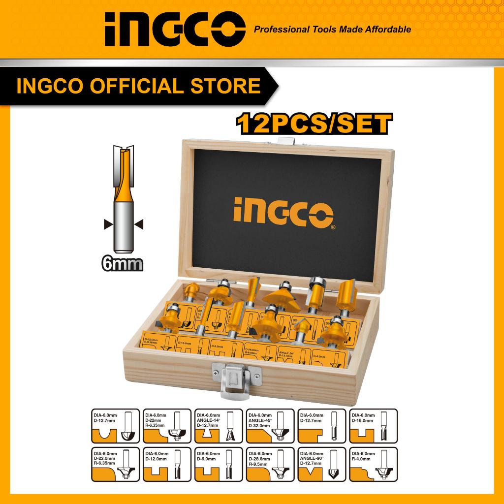(INGCO) - MATA PROFIL KAYU SET 12 PCS AKRT1201