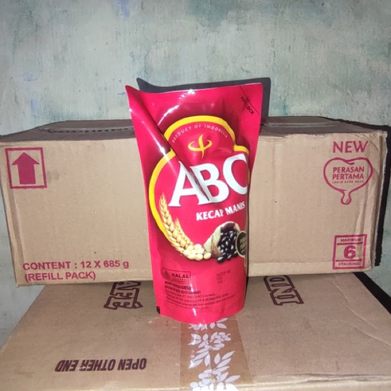 

Kecap Manis ABC 12 x 600ml dus / Kecap Manis ABC refill 600ml / Kecap Manis kemasan isi ulang