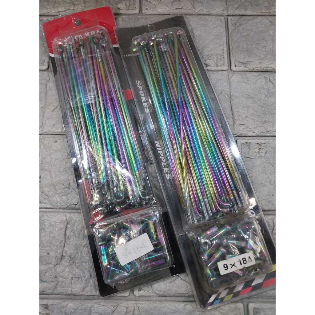 Jari-Jari Rx king warna pelangi Khusus Ring velg 18 harga Set/Depan Belakang