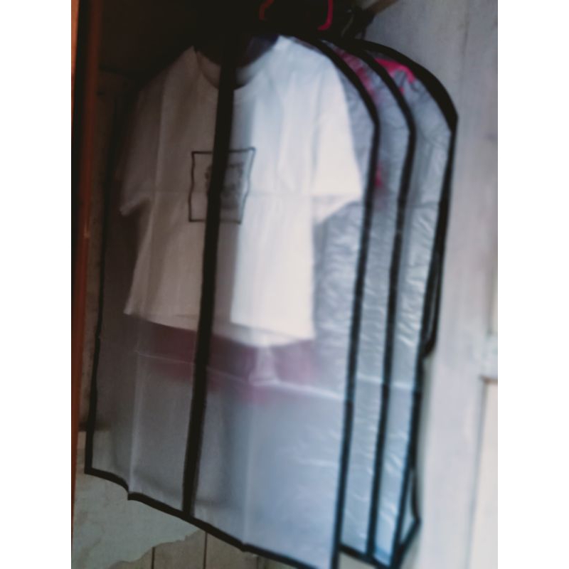 coverbaju, sarung baju .cover laundry . tempat baju gantungan sarung gamis.sarung jas .ukuran80