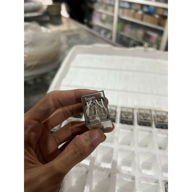 RELAY 12Volt 14P Kaki lancip 14 PIN KAKI 12VDC DC 12V 12 VOLT