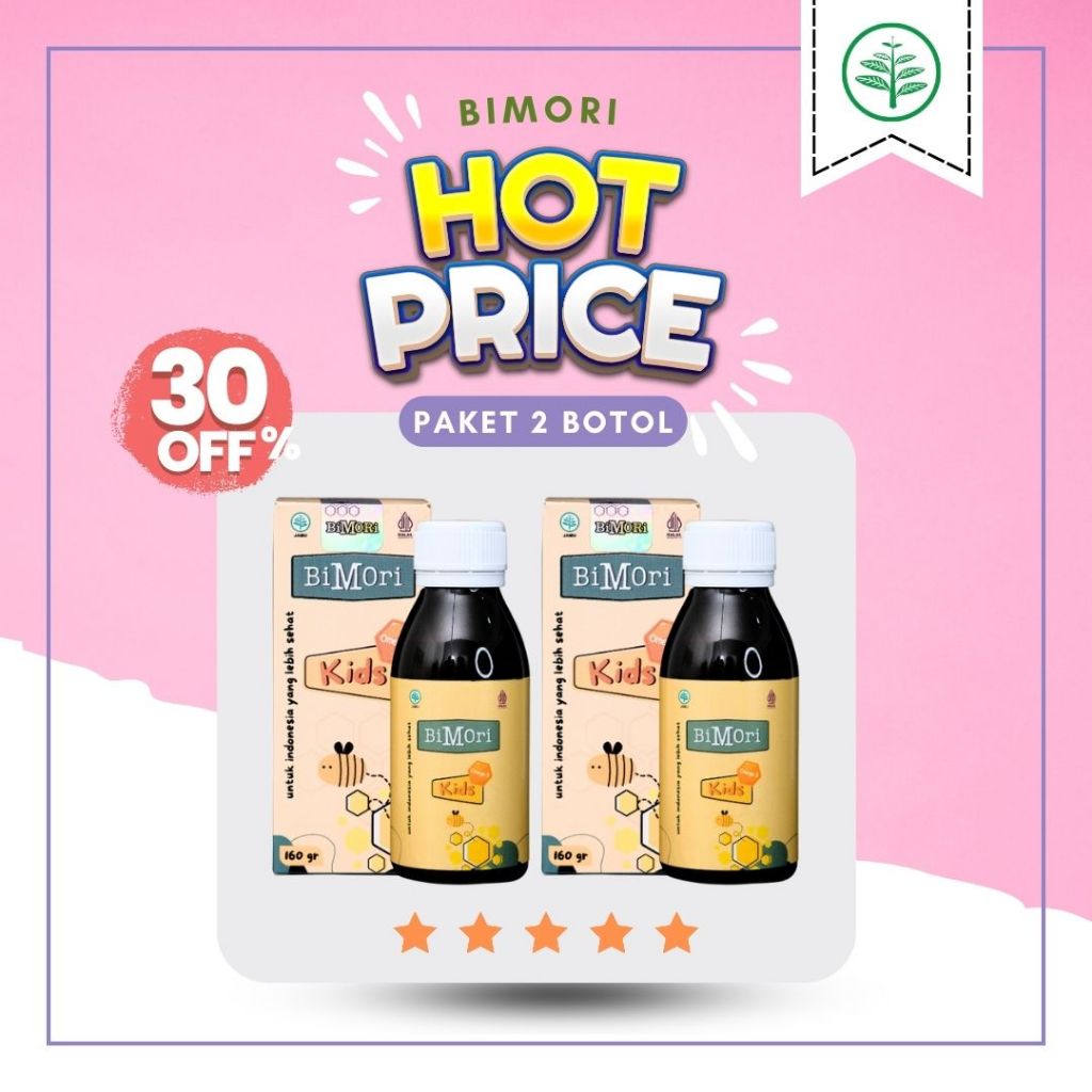 [Paket 2 Pcs] Bimori Kids Vitamin Speech Delay Anak  Nutrisi Otak Anak Cerdas  Vitamin Dha Anak 1 Ta
