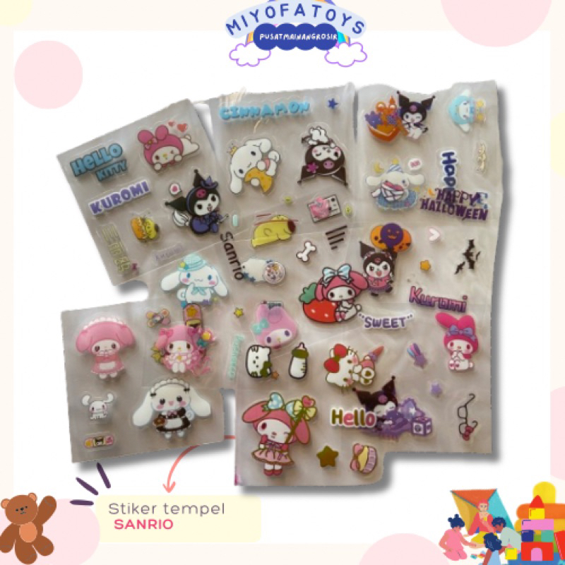 

STIKER TEMPEL KARAKTER SANRIO 200pcs