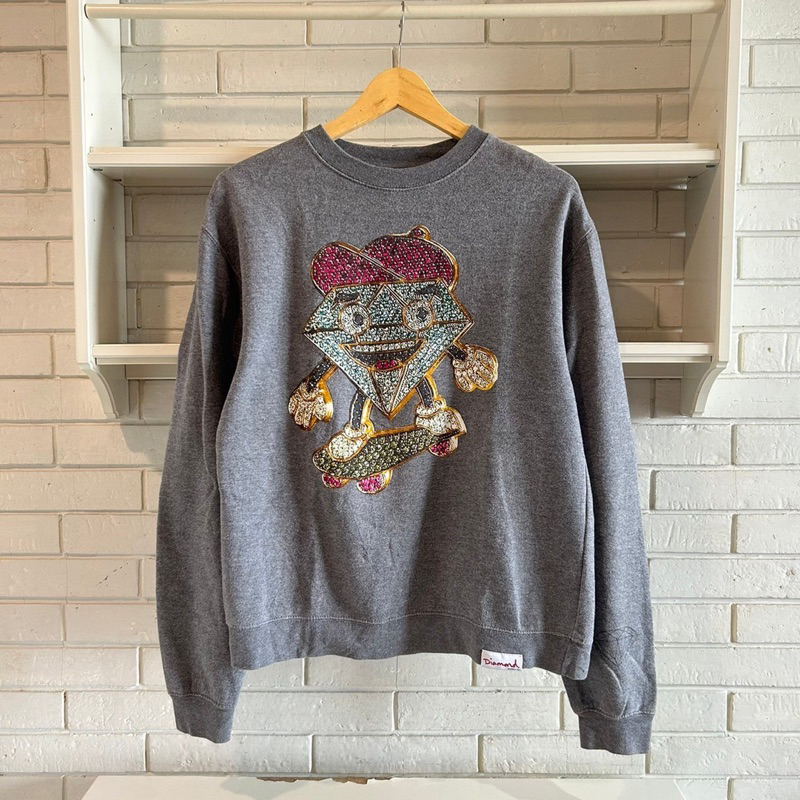 Crewneck Diamond Supply Co Skateboarding | Crewneck Sweater Second Branded Original