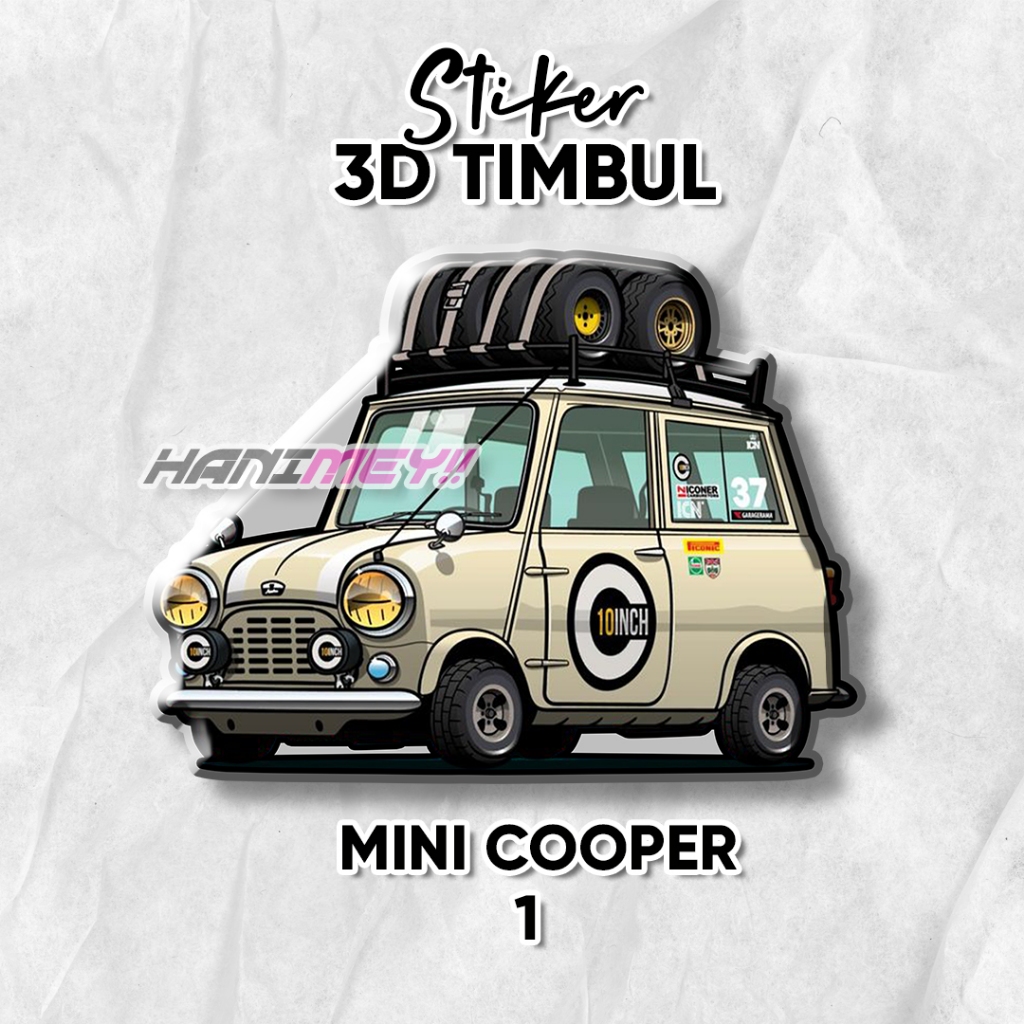 

Stiker Emblem 3D Timbul Mini Cooper / Stiker Resin / stiker mobil