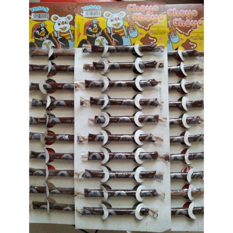 

Coklat Choyo Choyo stick 1 lembar isi 10 pcs @2gr