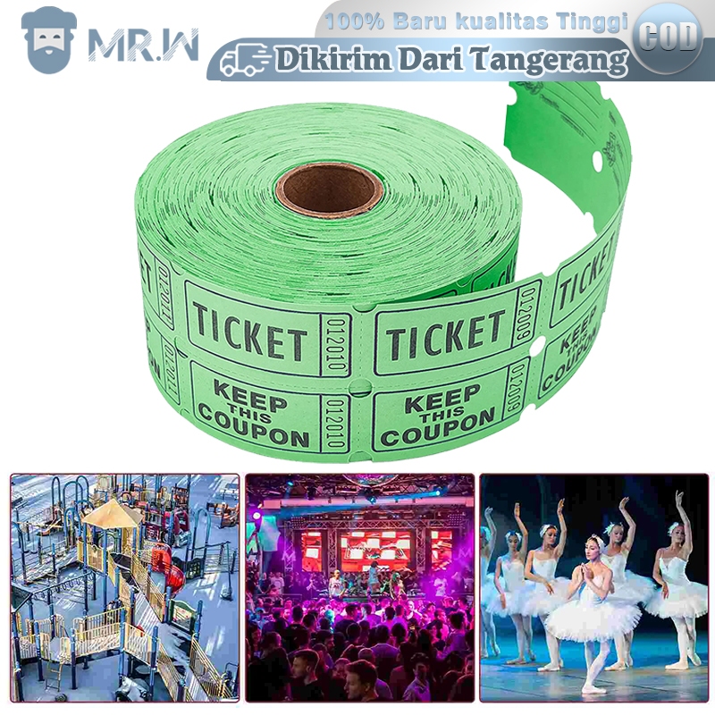 

500pcs/set Tiket Event Bisa Menulis Kupon Hadiah Voucher Sobek Tiket Event Voucher Diskon Tiket Wisata