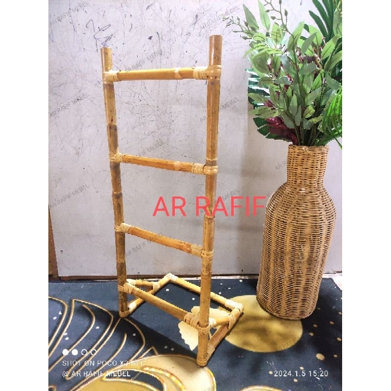 ledder hias rotan / tangga hias Rotan / ladder rotan / tangga dekorasi rotan