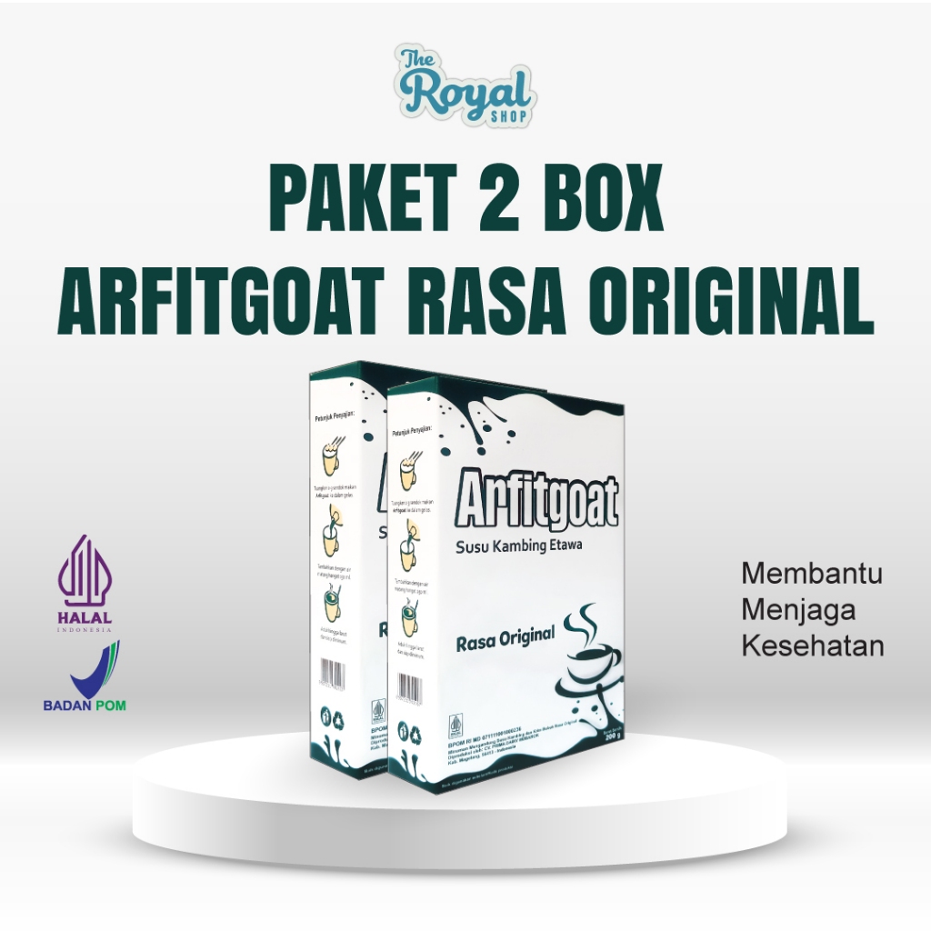 

Paket 2 Box ARFITGOAT Original - BPOM & MUI Terdaftar, Solusi untuk Kesehatan Tulang dan Pernafasan