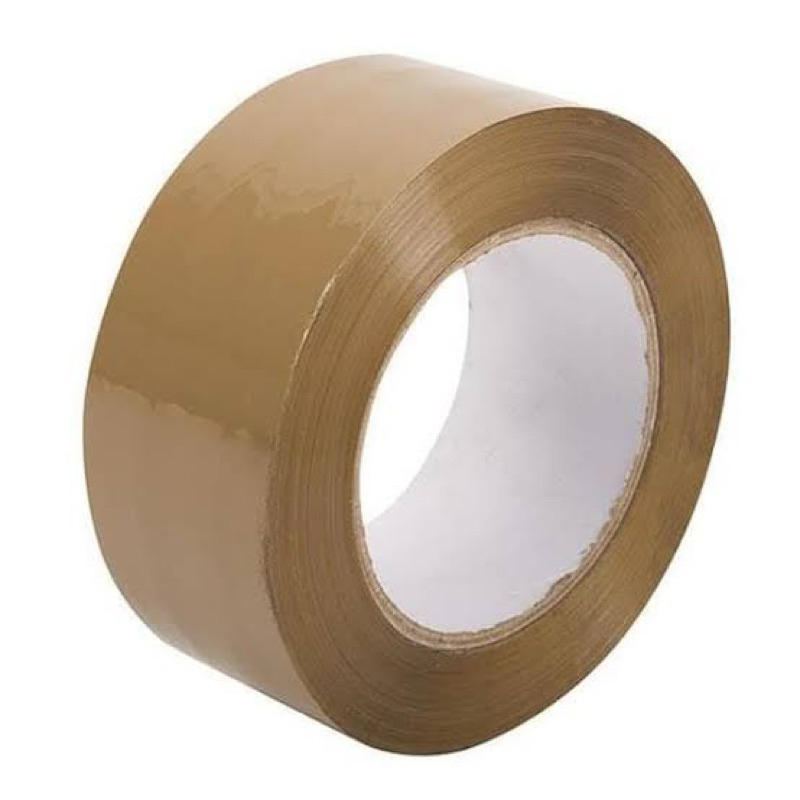 

Tape lakban coklat 5 cm 100 yard atau 75 meter 45 micron asli murah bagus untuk packing kemasan