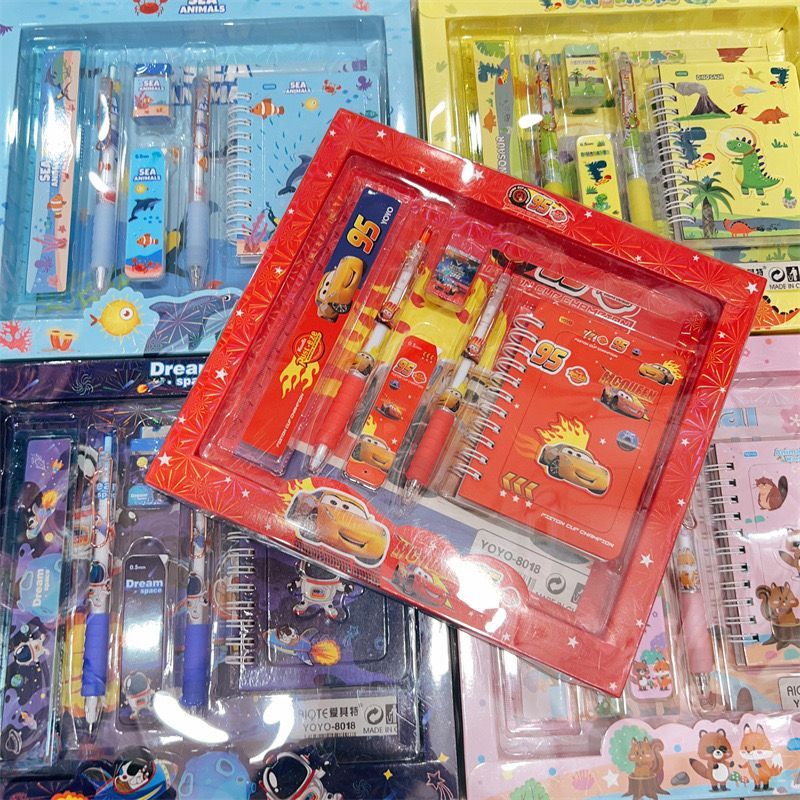 

Ay00! 6 in 1 Set Perlengkapan Alat Tulis 6 In 1 Sekolah Lucu Karakter Set Alat Tulis Anak Sekolah