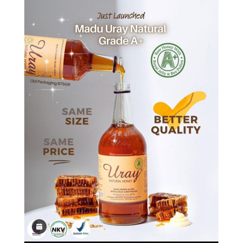 

GRADE A+ "MADU URAY 875 GR" ORIGINAL PRODUK FREE PACKING BUBLE WRAP