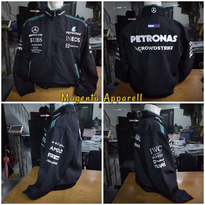JAKET WINBREAKER MERCEDES BENZ PETRONAS F1