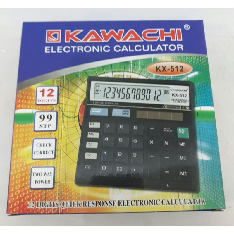 

KAWACHI KALKULATOR 12 DIGIT KX 512