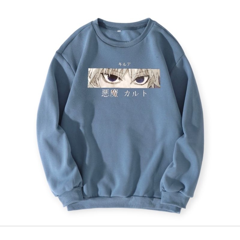 SWEATER KILLUA ZOLDYCK CREWNECK KILLUA TERBARU
