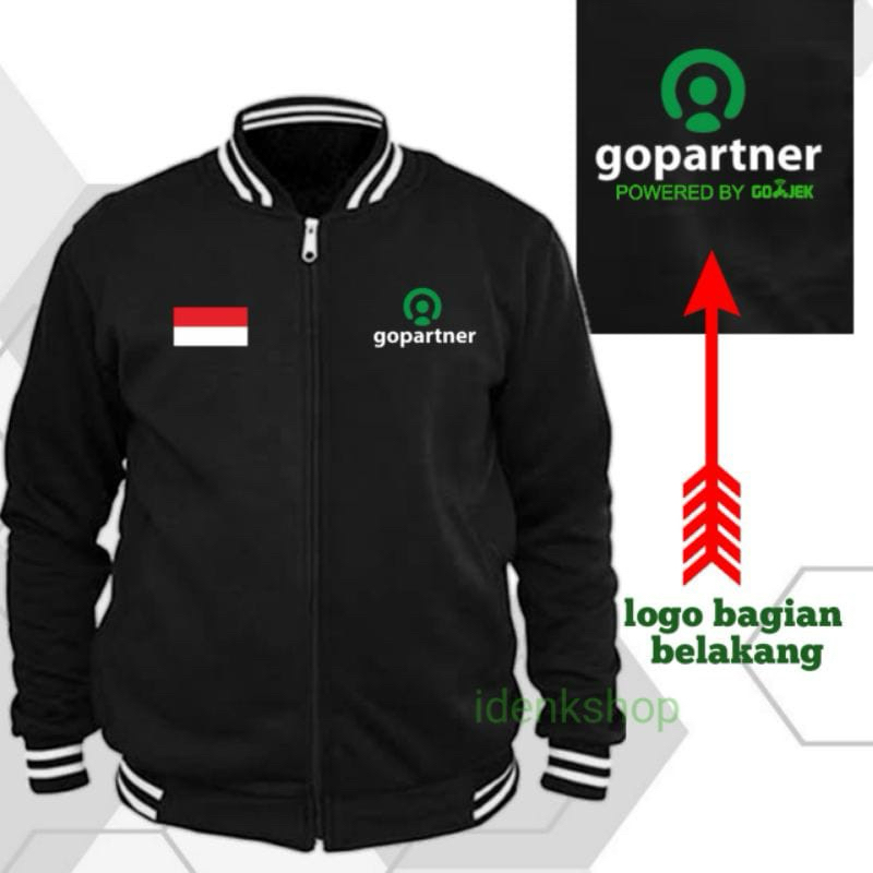 JAKET BASEBALL GOPARTNER POWERED / terbaru / keren / murah