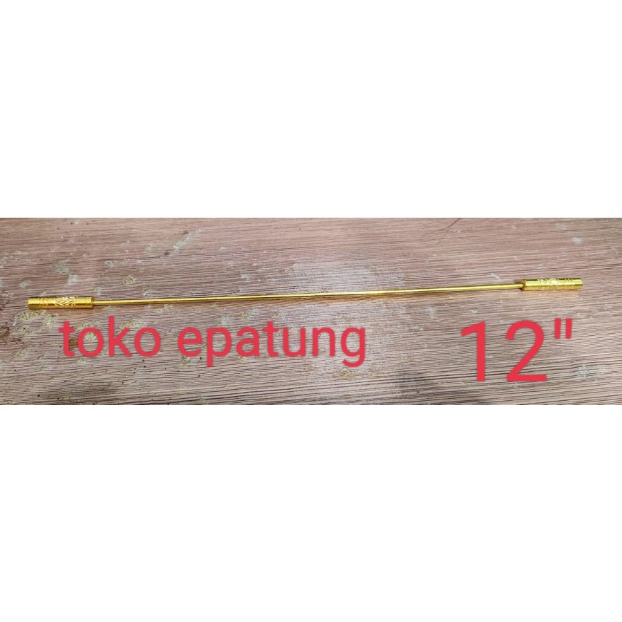 senjata / tongkat / toya patung sun go kong / kera sakti - 12 inch