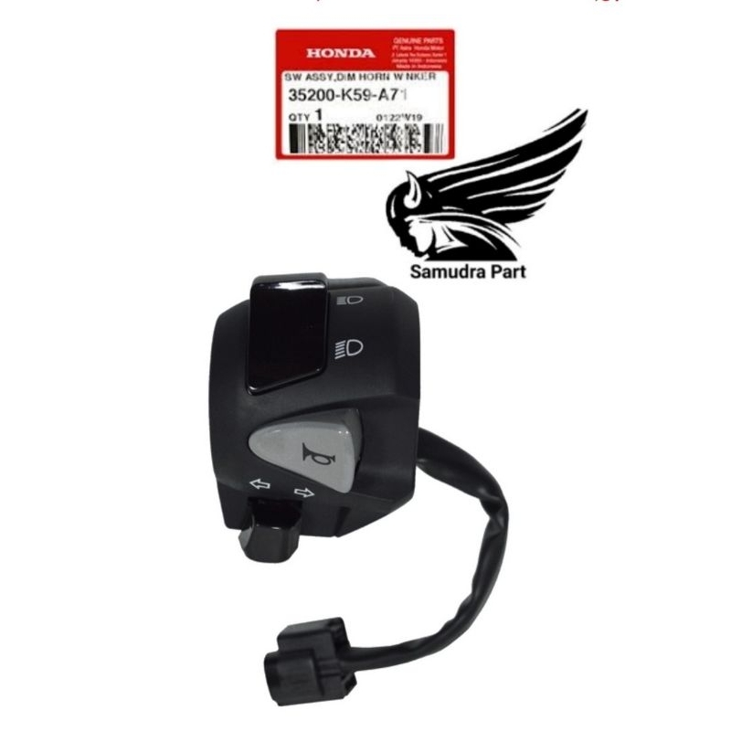 35130K59A73 Holder Kanan Kiri Vario 150 saklar Tombol klakson tombol riting sein Stater Vario 150 or