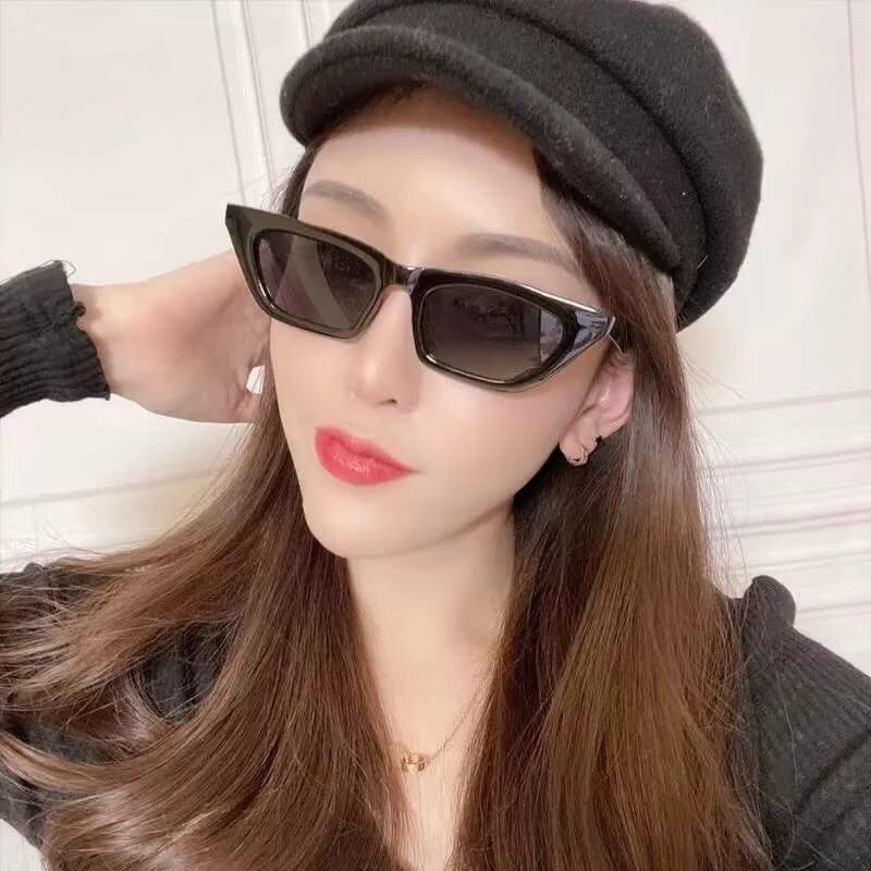 KACAMATA HITAM KOREA KACAMATA HITAM WANITA/PRIA KACAMATA BENTUK TRAPESIUM WANITA KOREA ESTETIK
