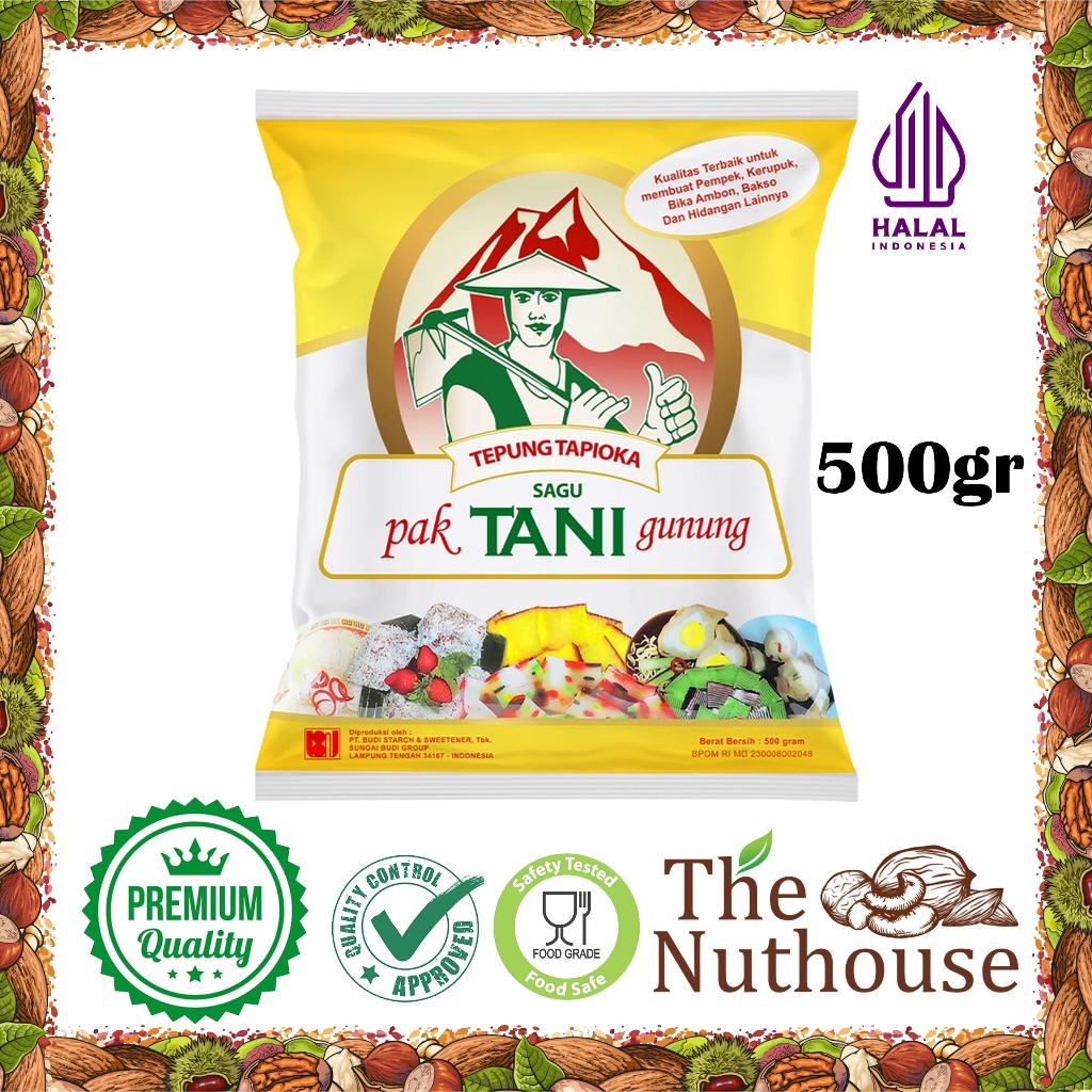 

ROSE BRAND Tepung Tapioka Cap Pak Tani Gunung 500gr [HALAL]