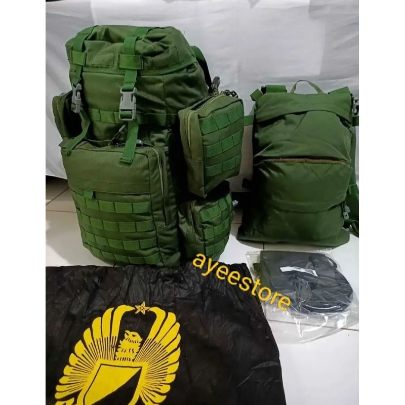 full set ransel kartika eka paksi original jatah pembagian tni / tas tni / rasel tni