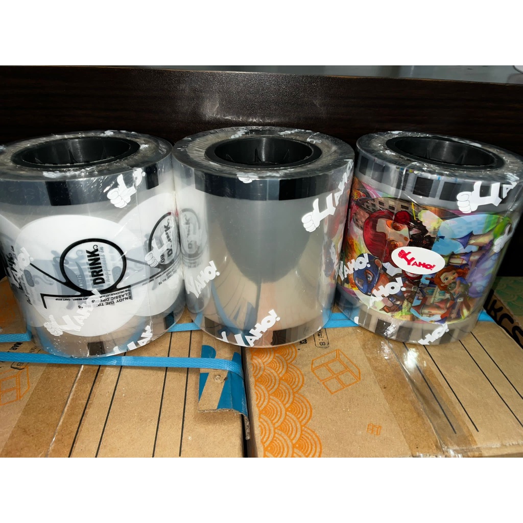 Plastik Lid Cup Sealer Polos / Kartun / Drink