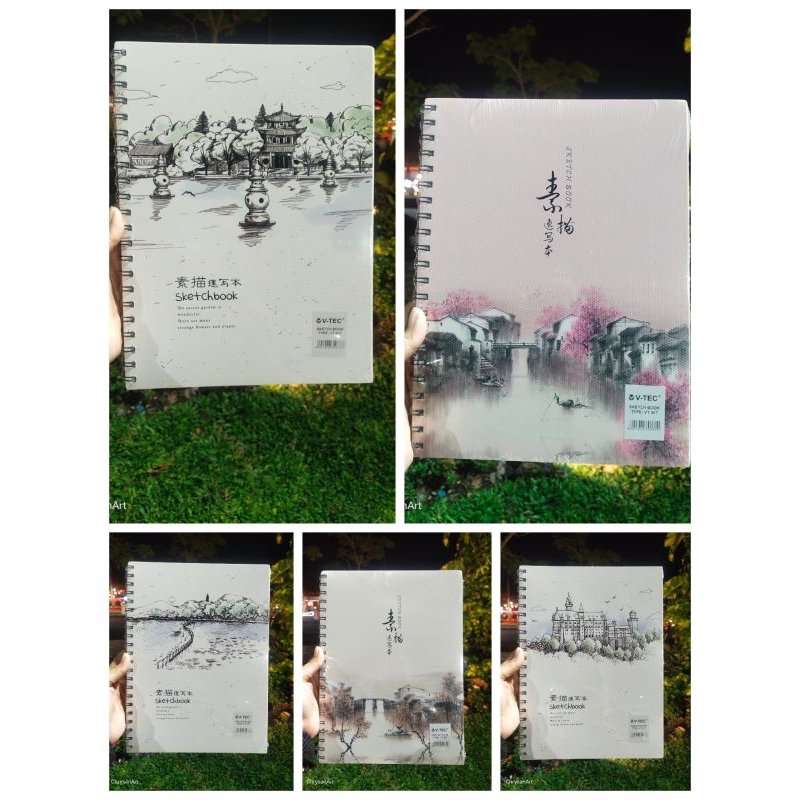 

Skecth Book A4/Buku Sketch A4/Buku Gambar A4/Buku Sket Spiral samping