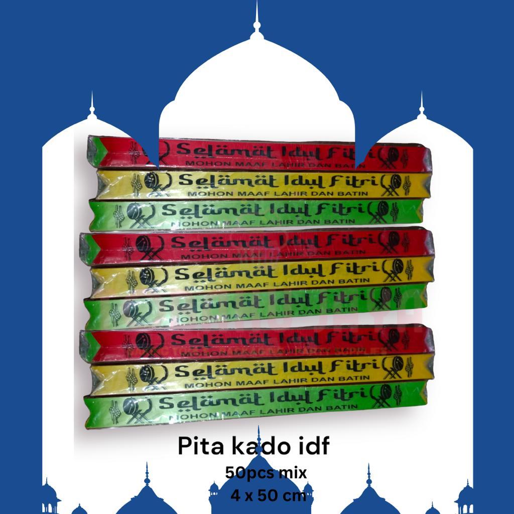 

Pita Parcel Idul Fitri Lebaran Isi 50 Pcs Mix - Pita Kertas Lebaran Ucapan Selamat Hari Raya Idul Fitri