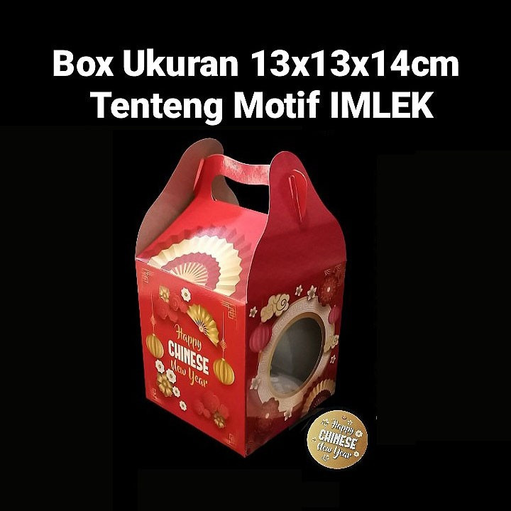 

( 5 pcs ) kardus 3 toples 250 gram dus kuker hamoers CNY box imlek 13x13x14 cm
