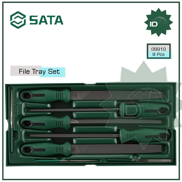 SATA TRAY SET KIKIR BESI BESAR KECIL SET 09910 8PCS FILE TRAY SET