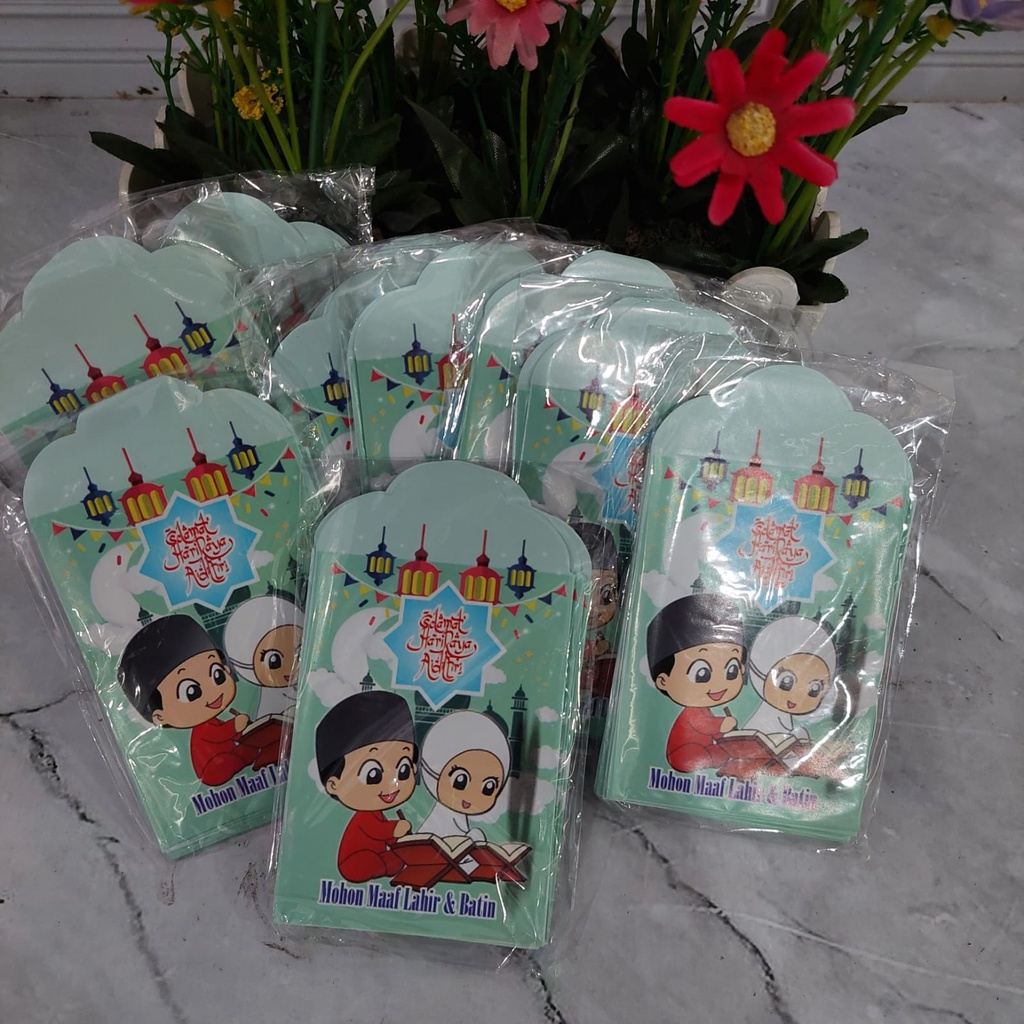 

amplop lebaran murah isi 8 pcs per pack karakter lucu motif kartun anak dora bisa cod