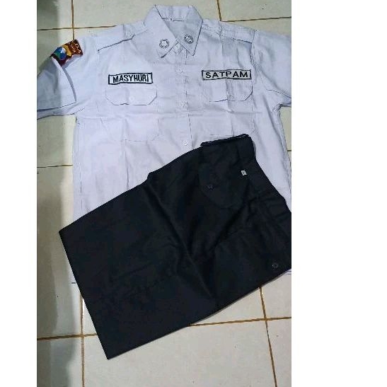 SERAGAM SATPAM PDH BIRU/ PUTIH