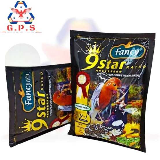 Voer Burung Fancy 9 Star Natural Herbal Mini Pelet 450gr