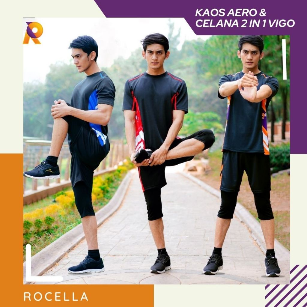 Kaos Olahraga Pria Baju Gowes Jumbo Sporty Dry Fit