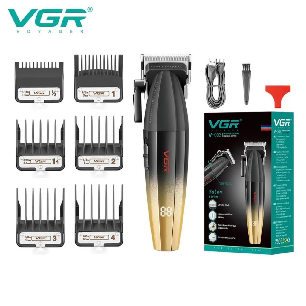 VGR HAIR CLIPPER V003 PROFESIONAL HAIR CLIPPER 9000 RPM VGR V003