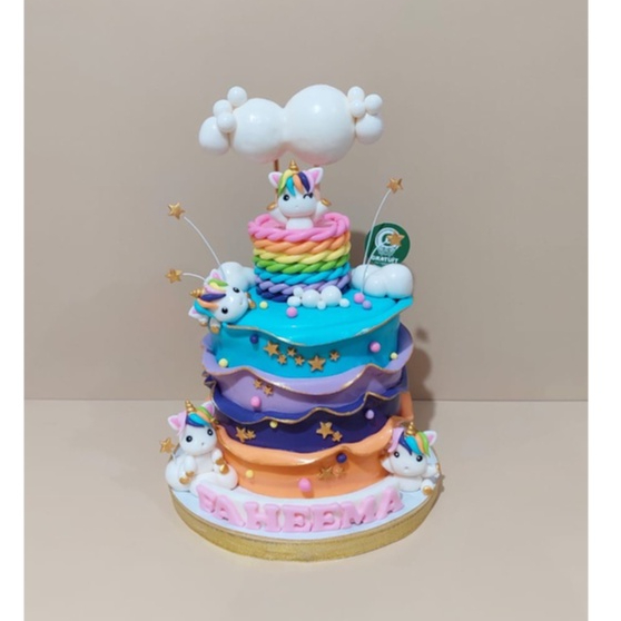 

UNICORN DOUBLE CAKE UK 15CM/ KUE ULANG TAHUN