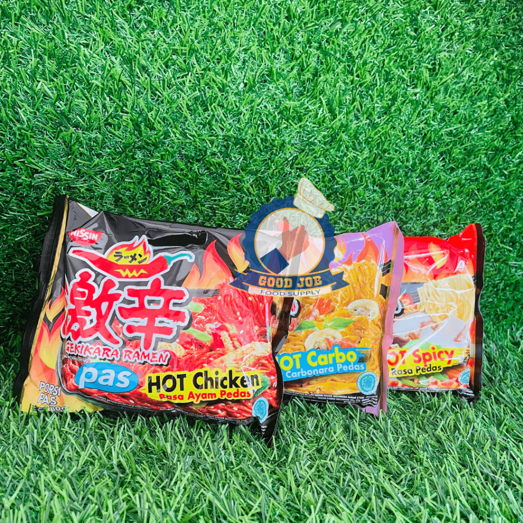 

NISSIN Gekikara Ramen PAS Hot Carbonara 81g | Hot Chicken Hot Mushroom.